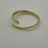 Gold Vermeil Cross-over Ring