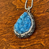 Druzy Pave Stones Necklace