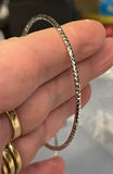 Sterling Silver Large Sparkle Hoop Earrings