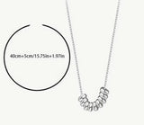 Sterling Silver with Dainty Silver Beads Necklace