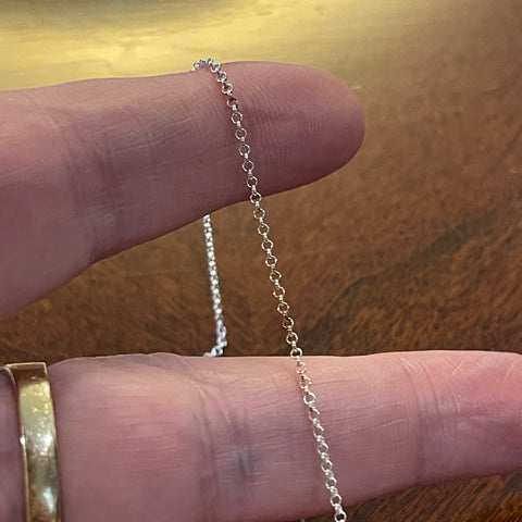 Sterling Silver 1.4mm Belcher Chain Necklace 18”