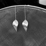 Handmade Hammered Sterling Silver Tear Drop Earrings