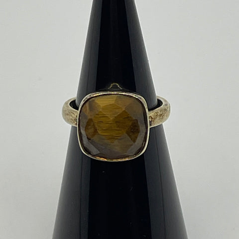 Sterling Silver Ring With Tiger Eye Stone  (7)