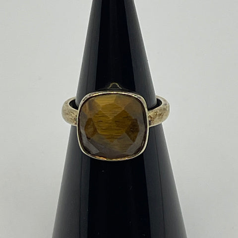Sterling Silver Ring With Tiger Eye Stone  (7)
