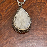 Druzy Pave Stones Necklace
