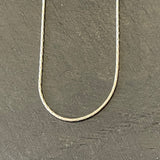 Sterling Silver Liquid Silver Chain 1mm