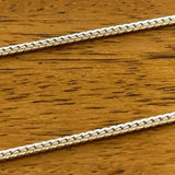 Sterling Silver Flat Curve Link Chain Necklace
