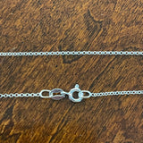 Sterling Silver 1.4mm Belcher Chain Necklace 18”
