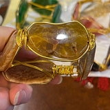 Gold Plated 4 Agate Bracelet