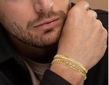 Gold Vermeil Sterling Silver Hip Hop Cuban Bracelet