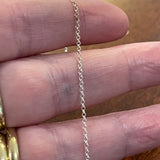 Sterling Silver 1.4mm Belcher Chain Necklace 18”