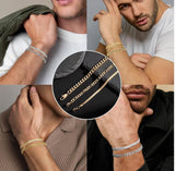 Gold Vermeil Sterling Silver Hip Hop Cuban Bracelet