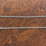 Sterling Silver 1.4mm Belcher Chain Necklace 18”