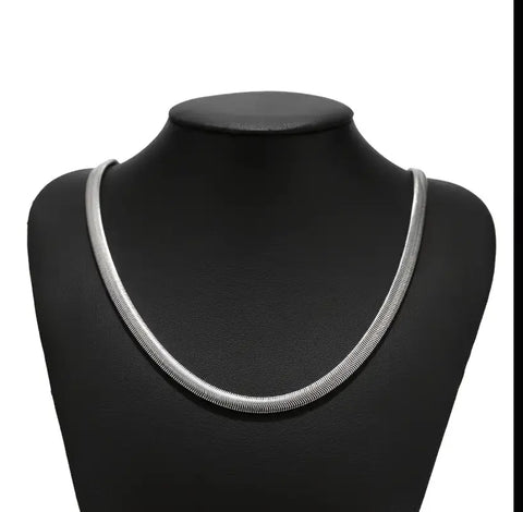 Silver Snake Bone Chain 6mm