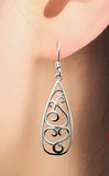 Filigree Scroll Drop Drop Earrings