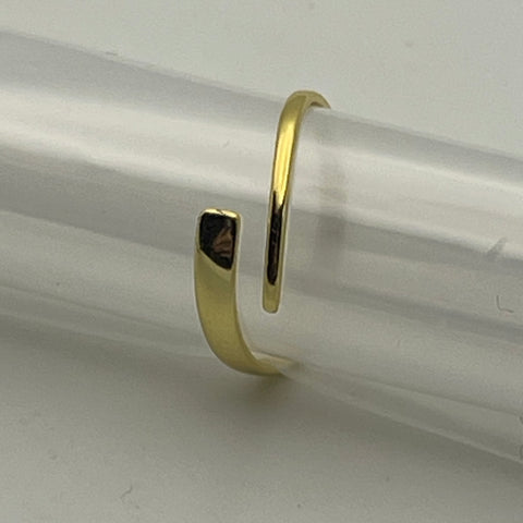 Gold Vermeil Cross-over Ring