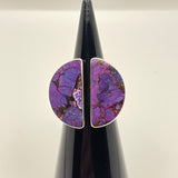 Sterling Silver Purple Turquoise ring Size 8/9