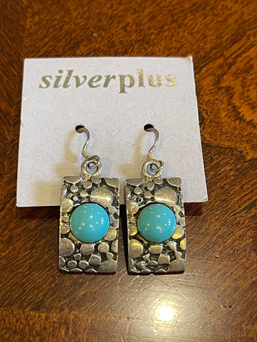 Sterling Silver Bubble Stone - Multiple Colours Earrings