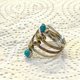 Sterling Silver Purple Turquoise ring Size 10-11