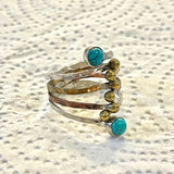 Sterling Silver Purple Turquoise ring Size 10-11