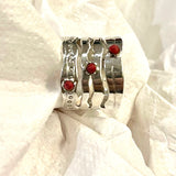 Sterling Silver ruby ring Size 9