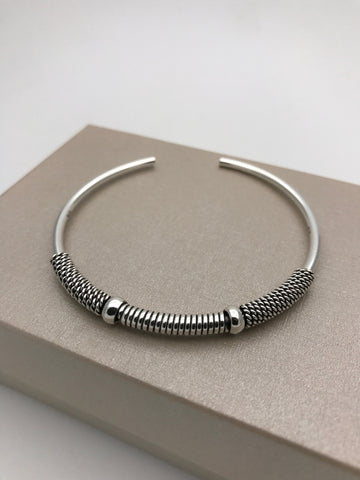 Karen Open Wrapped Wire Bangle