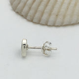 Dainty Triangle with Stone Earrings