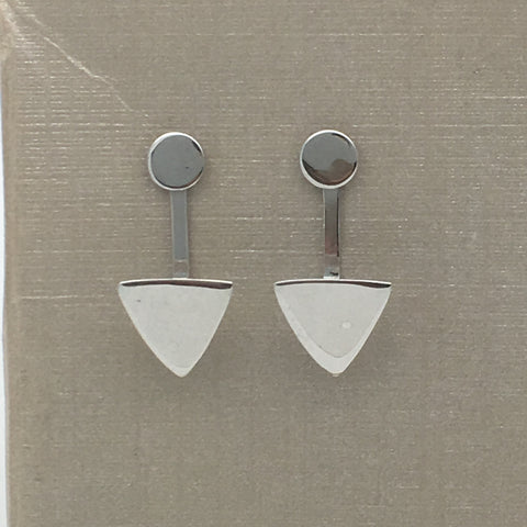 Circle Triangle Earrings