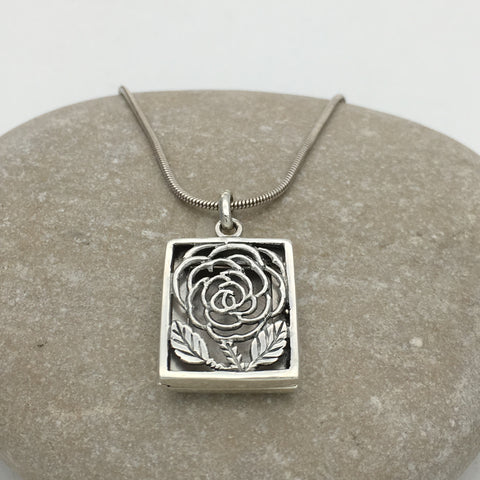 Peony Locket Pendant