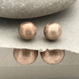 Front Back Solid Silver Copper/Gold Dipped Earrings