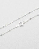 Sterling Silver Fancy Sparkle Balls Necklace 1 mm/1.9 mm