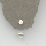 Sterling Silver Double Small/Large Matt Stud Earrings