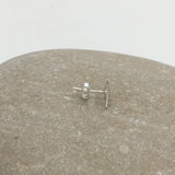 Sterling Silver Shiny Triangle Earrings