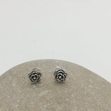Rose flower stud earrings