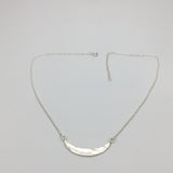 Hammered Crescent Necklace