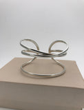 Half Cuff Bracelet With Triple Twist