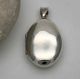 Oval Polished Locket Pendant