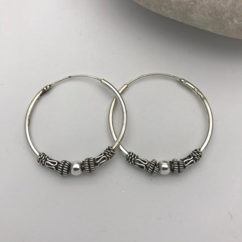 Tribal Karen Hoops 4 Earrings