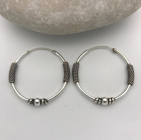 Tribal Karen Hoops 5 Earrings