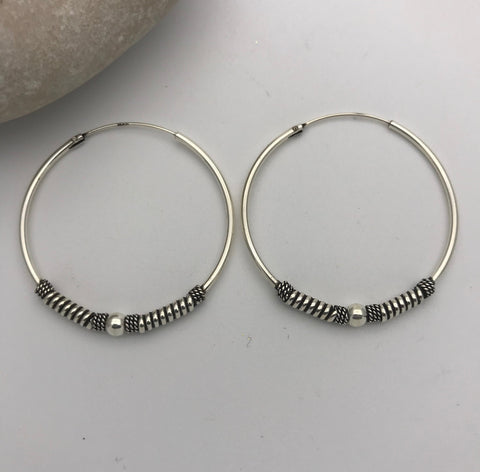 Tribal Karen Hoops 6 Earrings