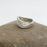 Diamond Chevron Band Ring