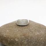 Sterling Silver Diamond Linear Ring