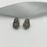 Marcasite Hinged Stud Earrings