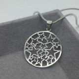 Sterling Silver Open Star Detail Pendant