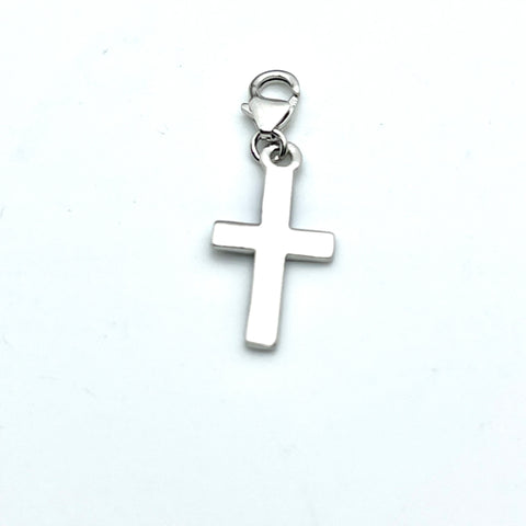 Crossed Charm with Lobster Clasp