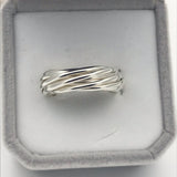 Sterling Silver Russian Wedding Ring Twelve band