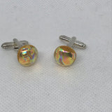 Cufflinks hand made glass