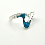 Sterling Silver Ocean Wave Ring