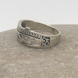 Sterling Silver Multi-pattern Egyptian Ring