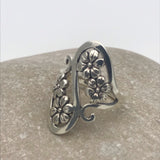 Sterling Silver Four Petal Twist Ring